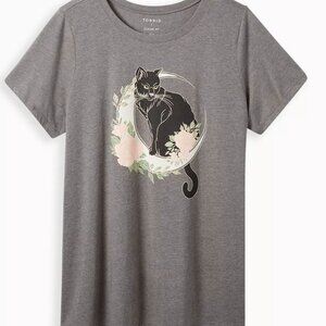 Cat Moon Everyday Signature Jersey Crew Neck Tee